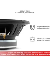 DS18 8" Mid-Bass Loudspeaker 150 Watts Rms 4-Ohm                                     - 8PRO300MB-4 - Image 10