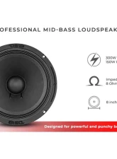 DS18 8" Mid-Bass Loudspeaker 150 Watts Rms 8-Ohm                                     - 8PRO300MB-8 - Image 8
