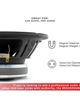 DS18 8" Mid-Bass Loudspeaker 150 Watts Rms 8-Ohm                                     - 8PRO300MB-8 - Image 10