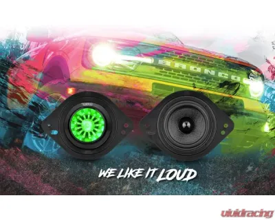 DS18 Dashboard Speaker Adapter for 1.7", 2.9", and 3.6" Tweeters or Midrange Speakers Ford Bronco 6th Gen - BRO-DA