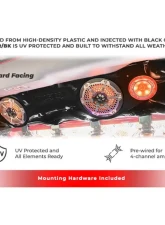 DS18 4-Door Overhead Bar System fits 4 x 8" speakers + 2 x 6.5" Speakers and 2 x 3.78" Tweeters Ford Bronco                                     - BRO-SBAR/BK - Image 7