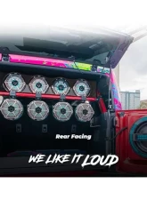 DS18 4-Door Overhead Bar System fits 4 x 8" speakers + 2 x 6.5" Speakers and 2 x 3.78" Tweeters Ford Bronco                                     - BRO-SBAR/BK - Image 8