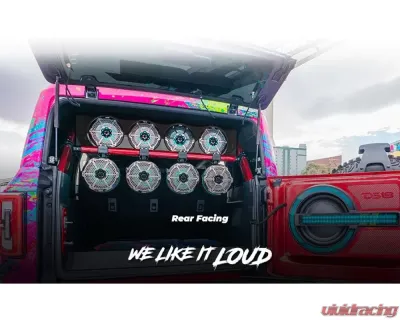 DS18 4-Door Overhead Bar System fits 4 x 8" speakers + 2 x 6.5" Speakers and 2 x 3.78" Tweeters Ford Bronco - BRO-SBAR/BK