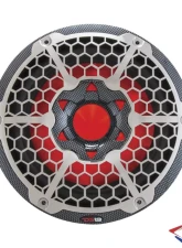 DS18 HYDRO Carbon Fiber 600 Watts SVC 4-Ohm 10" Marine Subwoofer with Integrated RGB Lights                                     - CF-10SUB - Image 4