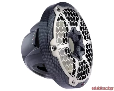 DS18 HYDRO Carbon Fiber 600 Watts SVC 4-Ohm 10" Marine Subwoofer with Integrated RGB Lights - CF-10SUB