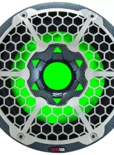 DS18 HYDRO Carbon Fiber 600 Watts SVC 4-Ohm 10" Marine Subwoofer with Integrated RGB Lights                                     - CF-10SUB - Image 4