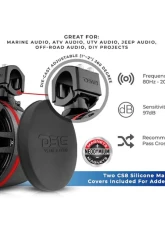 DS18 Black Carbon Fiber NXL 8" Marine and Powersports Compact PRO Towers                                     - CF-X8PRO - Image 7