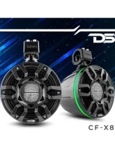 DS18 Black Carbon Fiber NXL 8" Marine and Powersports Compact PRO Towers                                     - CF-X8PRO - Image 9
