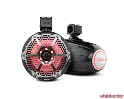 DS18 Hydro 8" 425 Watts Marine Towers Speaker with Integrated RGB LED Lights - CF-X8TP