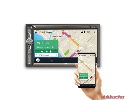DS18 6.9" Touchscreen Mechless Double-Din Headunit with Bluetooth USB and Mirror Link - DDX6.9ML