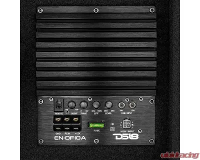 DS18 10" 500 Watts Amplified Shallow Down-Firing Subwoofer Enclosure - EN-DF10A