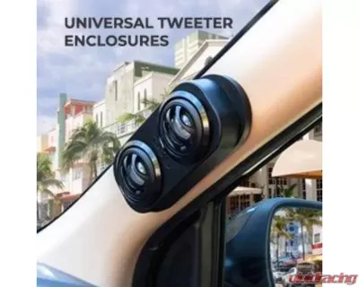 DS18 2 X Tweeters High Density ABS Universal A Pillar Pod - EN2T