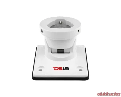 DS18 White Single Swivel Flat Mount Bracket - FLMBPS/WHV2