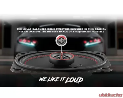 DS18 Gen-X 4x6 2-Way Coaxial Speakers 45 Watts Rms 4-Ohm - G4.6XI