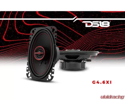 DS18 Gen-X 4x6 2-Way Coaxial Speakers 45 Watts Rms 4-Ohm - G4.6XI