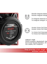 DS18 Gen-X 4x6 2-Way Coaxial Speakers 45 Watts Rms 4-Ohm                                     - G4.6XI - Image 10