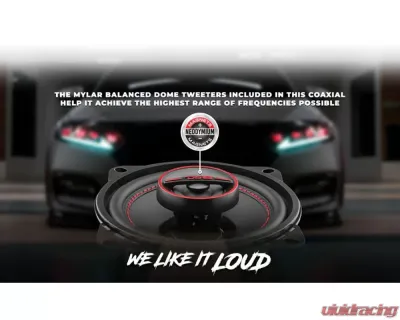 DS18 Gen-X 4" 2-Way Coaxial Speakers 40 Watts Rms 4-Ohm - G4XI