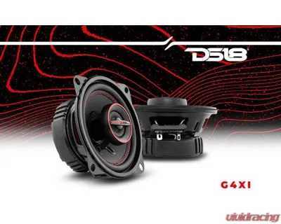 DS18 Gen-X 4" 2-Way Coaxial Speakers 40 Watts Rms 4-Ohm - G4XI