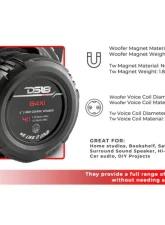 DS18 Gen-X 4" 2-Way Coaxial Speakers 40 Watts Rms 4-Ohm                                     - G4XI - Image 10
