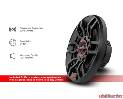 DS18 Gen-X 5.25" 2-Way Coaxial Speakers 45 Watts Rms 4-Ohm - G5.25XI