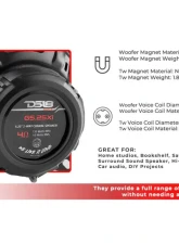 DS18 Gen-X 5.25" 2-Way Coaxial Speakers 45 Watts Rms 4-Ohm                                     - G5.25XI - Image 10
