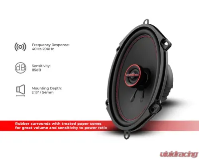 DS18 Gen-X 5x7" 3-Way Coaxial Speakers 50 Watts Rms 4-Ohm - G5.7XI