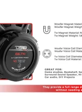 DS18 Gen-X 5x7" 3-Way Coaxial Speakers 50 Watts Rms 4-Ohm                                     - G5.7XI - Image 10