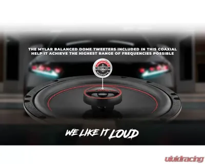 DS18 Gen-X 6.5" 3-Way Coaxial Speakers 50 Watts Rms 4-Ohm - G6.5XI