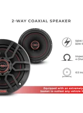 DS18 Gen-X 6.5" 3-Way Coaxial Speakers 50 Watts Rms 4-Ohm                                     - G6.5XI - Image 8