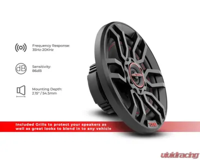 DS18 Gen-X 6.5" 3-Way Coaxial Speakers 50 Watts Rms 4-Ohm - G6.5XI