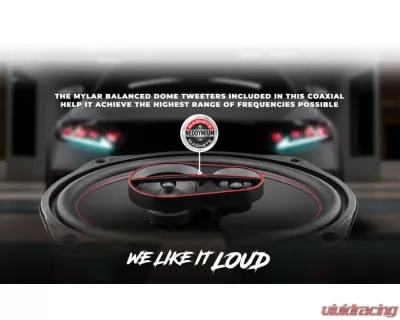 DS18 Gen-X 6x9" 4-Way Coaxial Speakers 60 Watts Rms 4-Ohm - G6.9XI