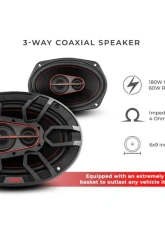 DS18 Gen-X 6x9" 4-Way Coaxial Speakers 60 Watts Rms 4-Ohm                                     - G6.9XI - Image 8