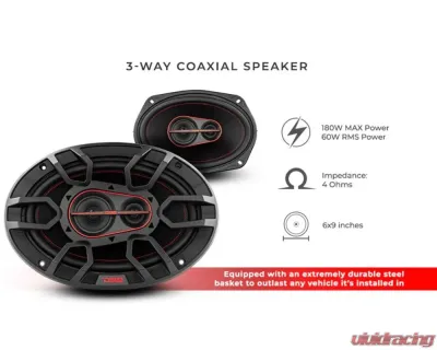 DS18 Gen-X 6x9" 4-Way Coaxial Speakers 60 Watts Rms 4-Ohm - G6.9XI