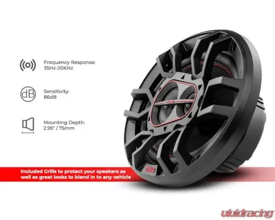 DS18 Gen-X 6x9" 4-Way Coaxial Speakers 60 Watts Rms 4-Ohm - G6.9XI