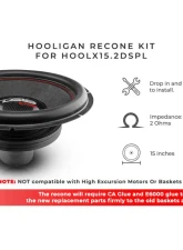 DS18 Hooligan Recone Kit for HOOLX15.4DSPL                                     - HOOL-X15.4DSPL/RCK - Image 5