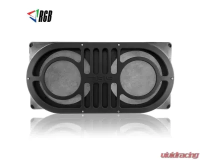 DS18 Black Gate Enclosure for 2X10" Shallow Subwoofer Jeep Wrangler JK | JL 2007+ - JBASS