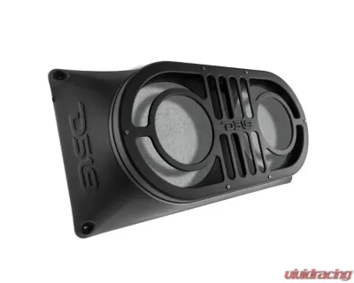 DS18 Black Gate Enclosure for 2X10" Shallow Subwoofer Jeep Wrangler JK | JL 2007+ - JBASS