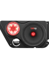 DS18 1 X 6.5" + 1 Tweeter Front Door Panel Jeep Wrangler JK 2007-2018                                     - JK-FD-LR - Image 2