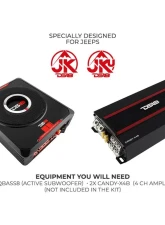 DS18 Plug and Play Harness for JK-SBAR Overhead Bar System, Amplifier and SQBASS Underseat Subwoofer Jeep JK                                     - JK-HARNESS - Image 8