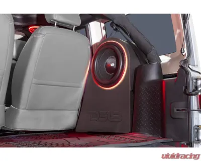 DS18 12" Sealed Left and Right Side Wheel Well Subwoofer Enclosure Jeep Wrangler JK 2007-2018 - JK-SUB12/LR