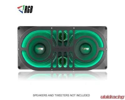 DS18 Gate Enclosure for 2 X 10" Speakers and Tweeters Jeep Wrangler 2007-2021 - JMID