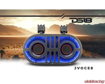 DS18 Dual 8" Marine and Powersports PRO Roll Cage Sound Bar System with Built in LED RGB Lights 500 Watts Rms 2 x PRO-HY8.4B Included - JVOCE8