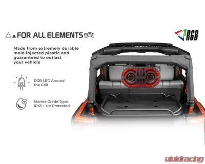 DS18 Dual 8" Marine and Powersports PRO Roll Cage Sound Bar System with Built in LED RGB Lights 500 Watts Rms 2 x PRO-HY8.4B Included - JVOCE8