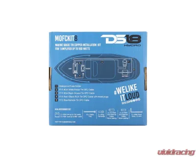 DS18 8-GA Marine Tinned OFC Installation Kit - MOFCKIT8