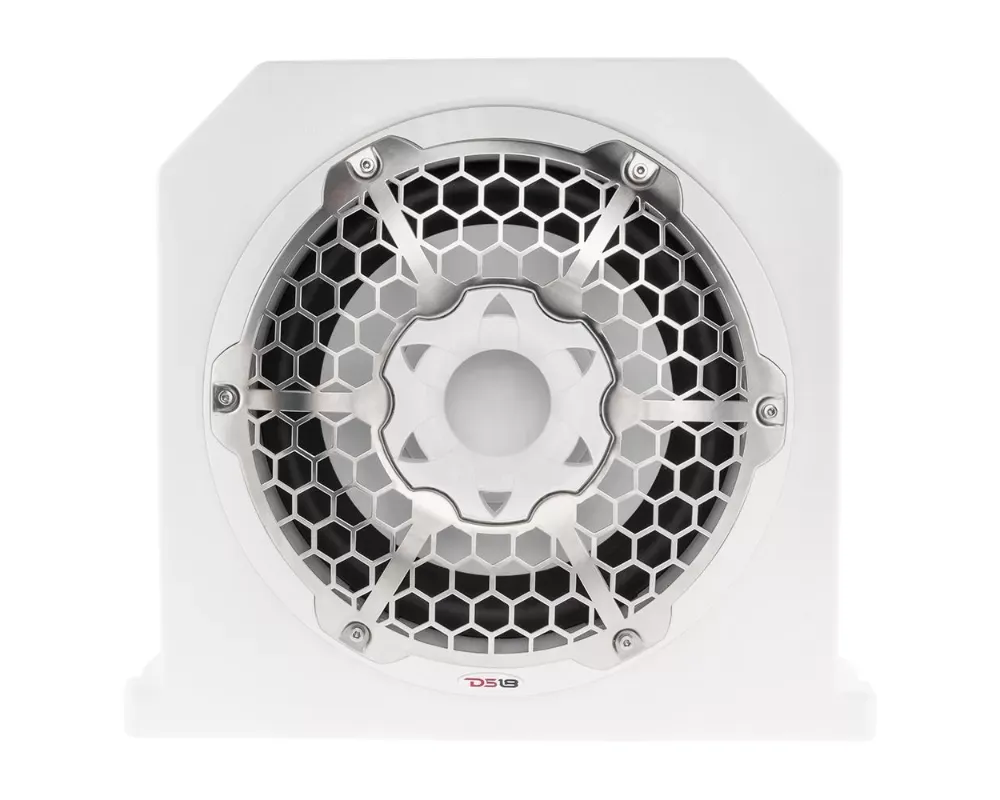DS18 HYDRO White 700 Watts 4-Ohm Double Marine Subwoofer Enclosure - NXL-10SUBLD/W