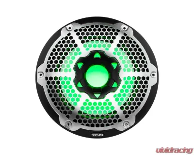 DS18 4-Ohm Black Hydro 10" Marine Subwoofer with Integrated RGB Lights - NXL-10SUB/BK