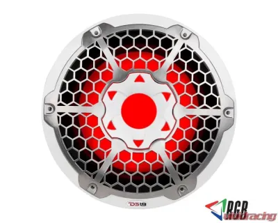 DS18 4-Ohm White Hydro 10" Marine Subwoofer with Integrated RGB Lights - NXL-10SUB/WH