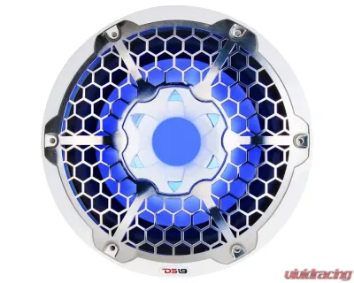 DS18 4-Ohm White Hydro 10" Marine Subwoofer with Integrated RGB Lights - NXL-10SUB/WH