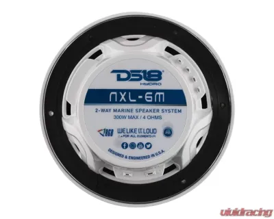 DS18 HYDRO White 300 Watts 6.5" 2-Way Marine Speakers - NXL-6M/WH