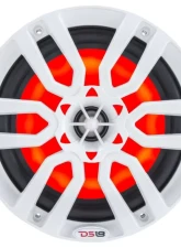 DS18 HYDRO White 300 Watts 6.5" 2-Way Marine Speakers with Integrated RGB LED Lights                                     - NXL-6 - Image 2